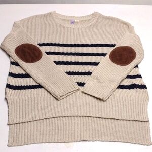 Olga Sweater women size M cream color Y2K, College, Casual